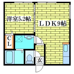 札幌国際大前 徒歩1分 3階の物件間取画像